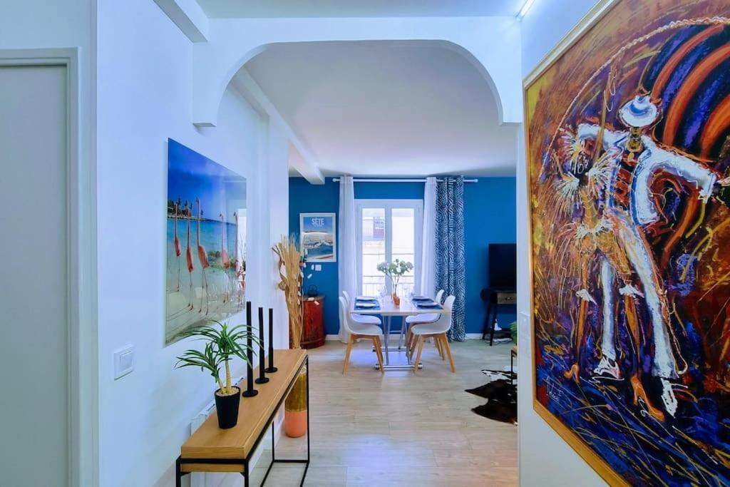 Le Clavel Superbe Deco, Centre Historique, Climatise, Parking A Proximite Appartement Sète Buitenkant foto