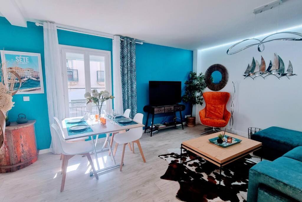Le Clavel Superbe Deco, Centre Historique, Climatise, Parking A Proximite Appartement Sète Buitenkant foto